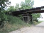 UP Railroad Bridge on Cameron Lane looking West